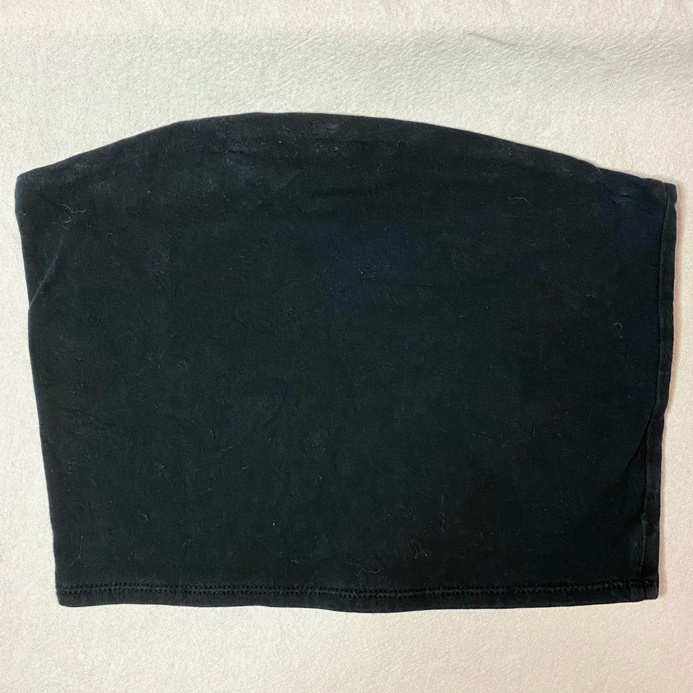 Wild Fable Black Cropped Tube Top Size Small